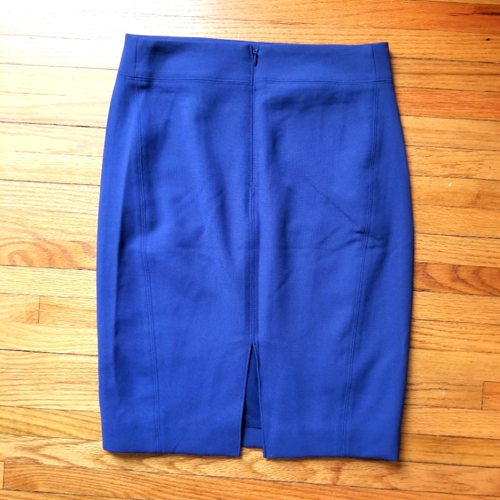 Navy Ann Taylor pencil skirt